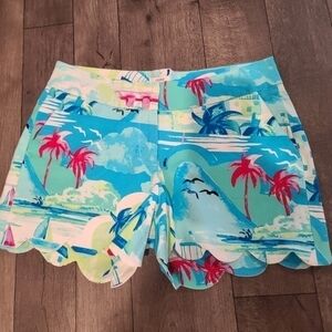 Crown&ivory Shorts size 2 summer palm trees oceans